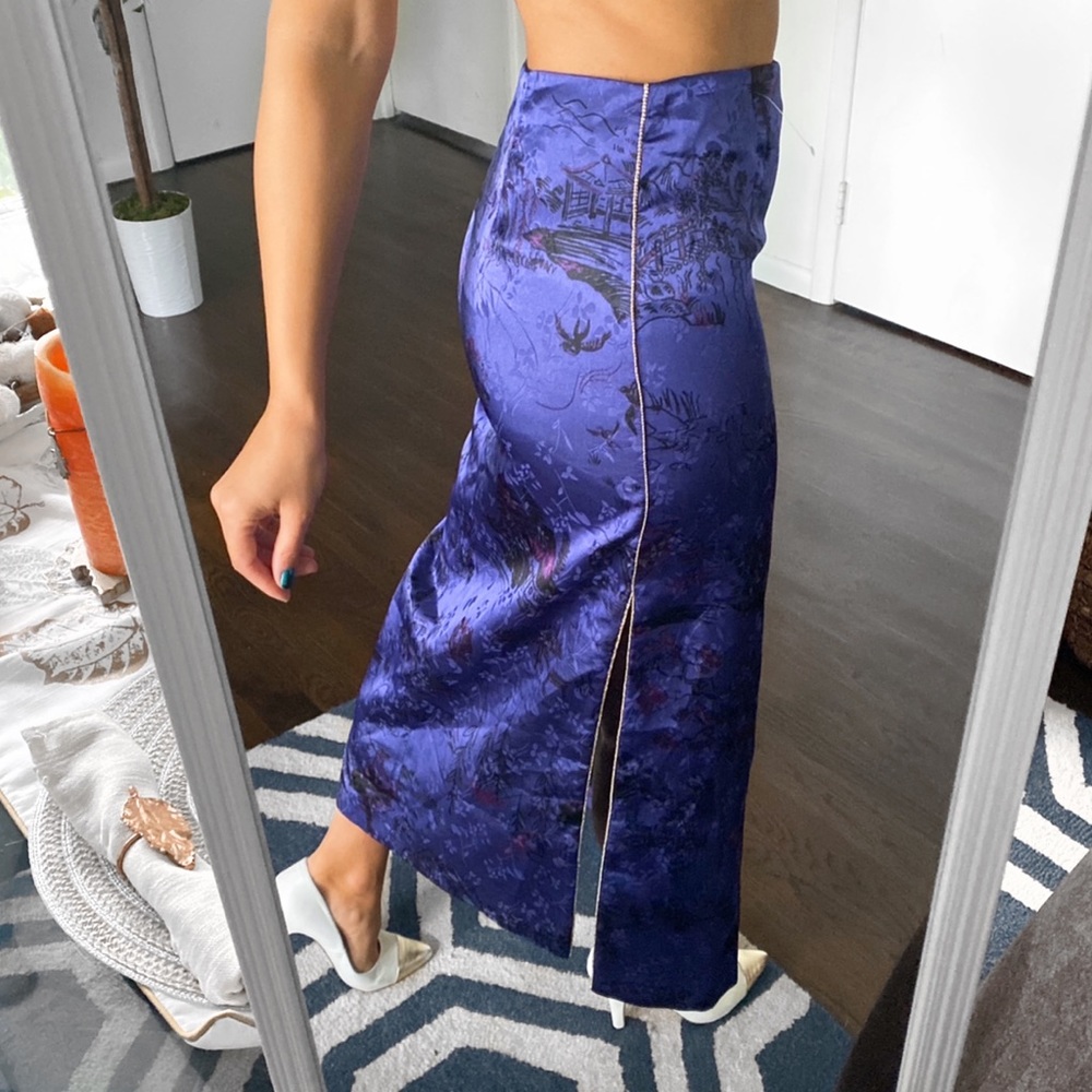 Zara Purple Maxi Skirt - Picture 4 of 13